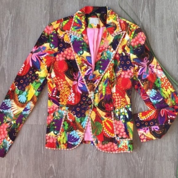 Alberto Makali Jackets & Blazers - Alberto Makali Jeweled Blazer Size 8